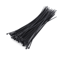 Стяжки нейлоновые 7.6x400мм хомуты 50шт.черные